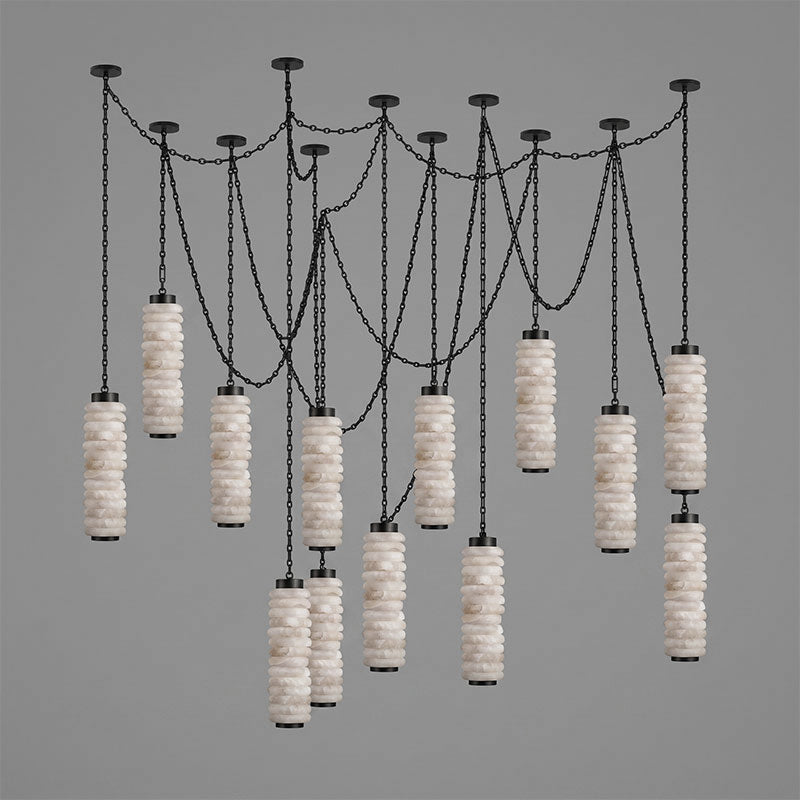 Payson Chain Alabaster Chandelier