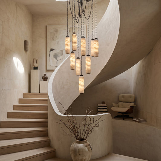 Payson Chain Alabaster Chandelier – detail 4