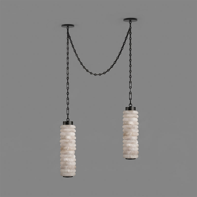 Payson Chain Alabaster Chandelier