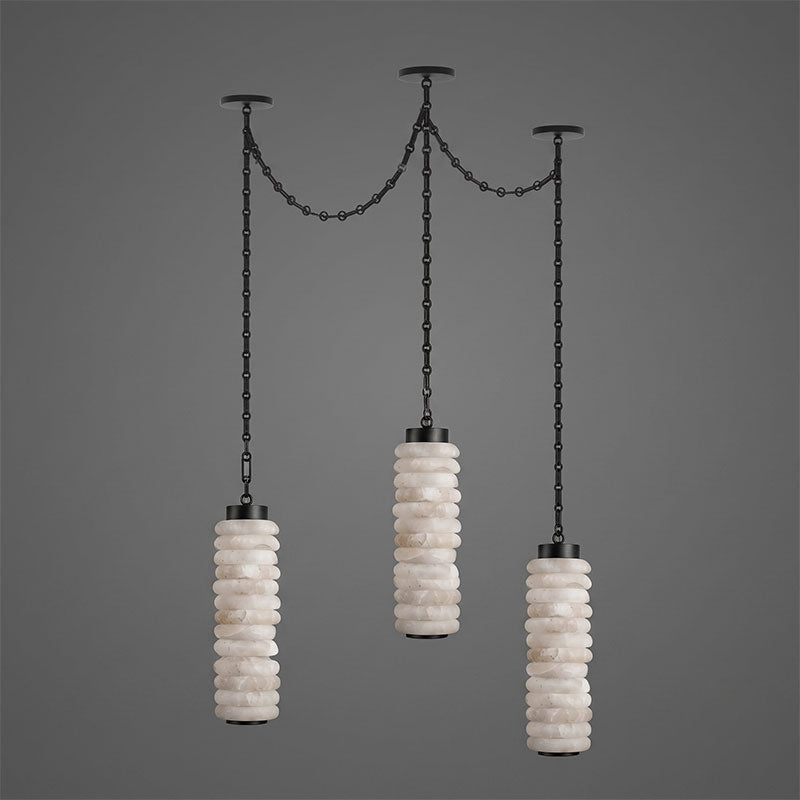 Payson Chain Alabaster Chandelier