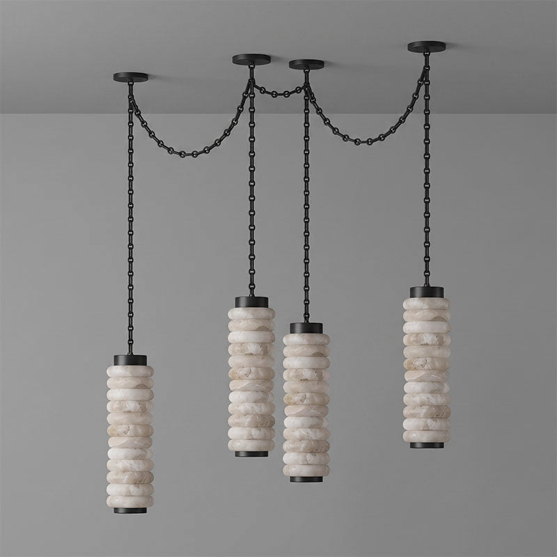 Payson Chain Alabaster Chandelier