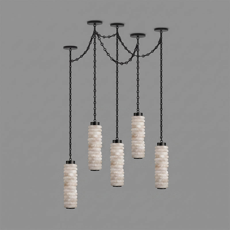Payson Chain Alabaster Chandelier