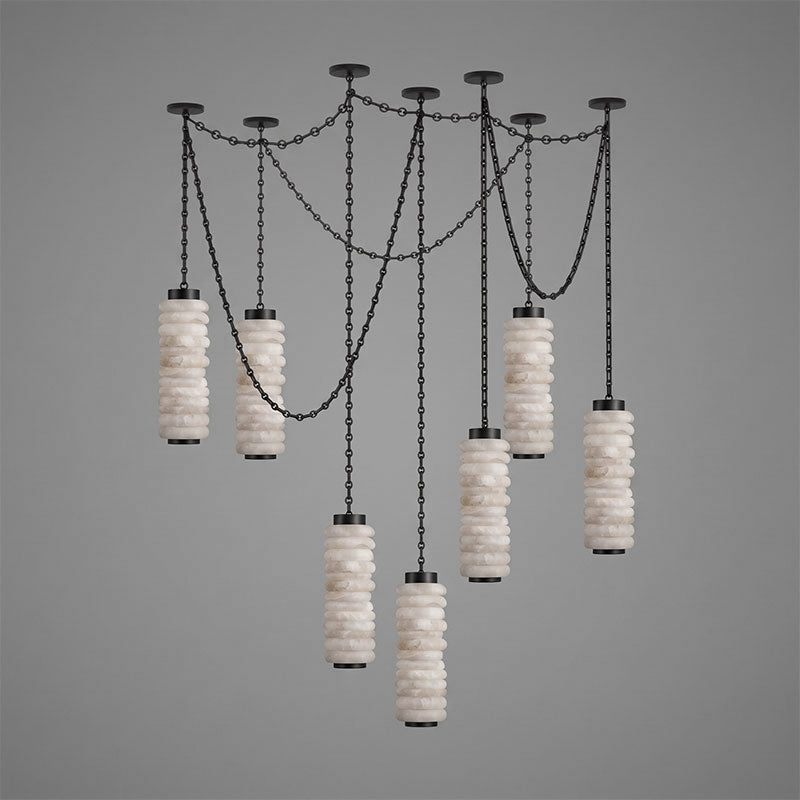 Payson Chain Alabaster Chandelier