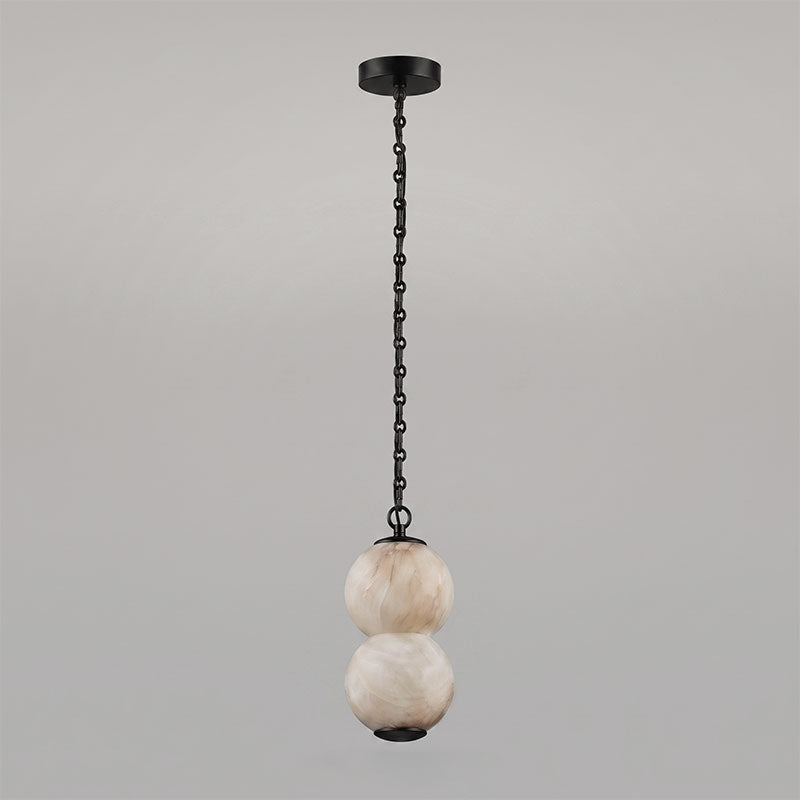 Pearl Chain Alabaster Chandelier
