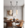 Load image into Gallery viewer, Pearl Chain Alabaster Chandelier
