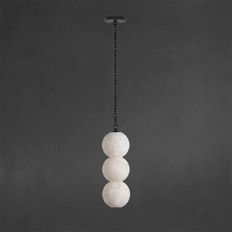 Pearl Chain Alabaster Chandelier