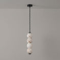 Load image into Gallery viewer, Pearl Chain Alabaster Chandelier

