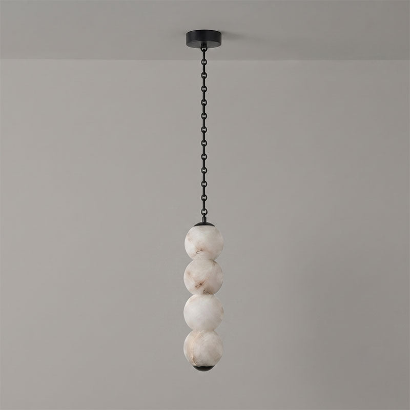 Pearl Chain Alabaster Chandelier