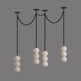 Load image into Gallery viewer, Pearl Chain Alabaster Chandelier
