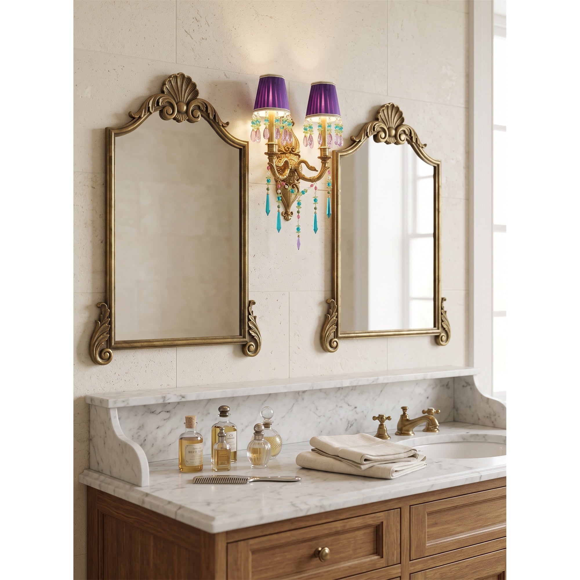 Perky Peacock Wall Sconce