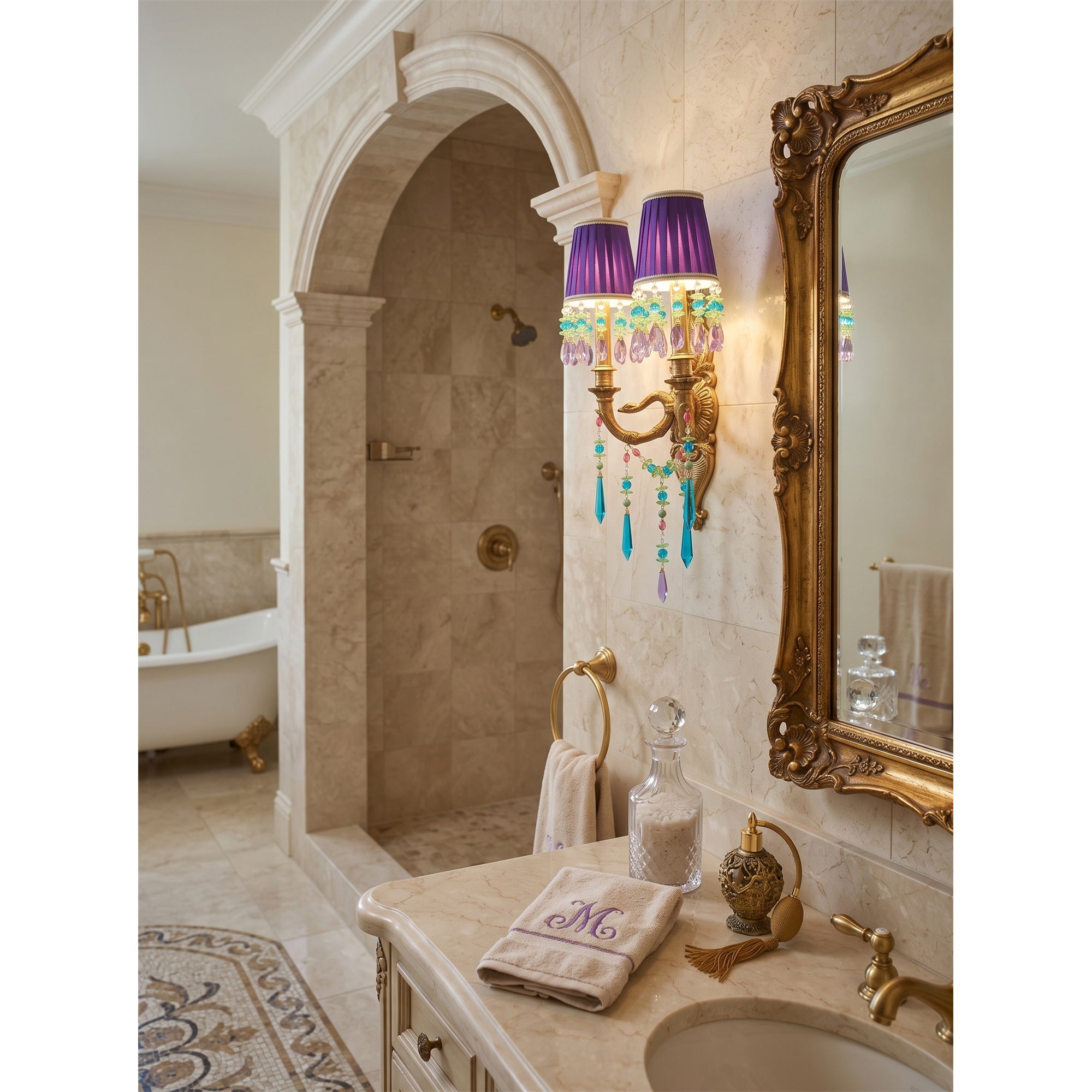 Perky Peacock Wall Sconce