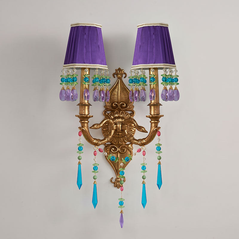 Perky Peacock Wall Sconce