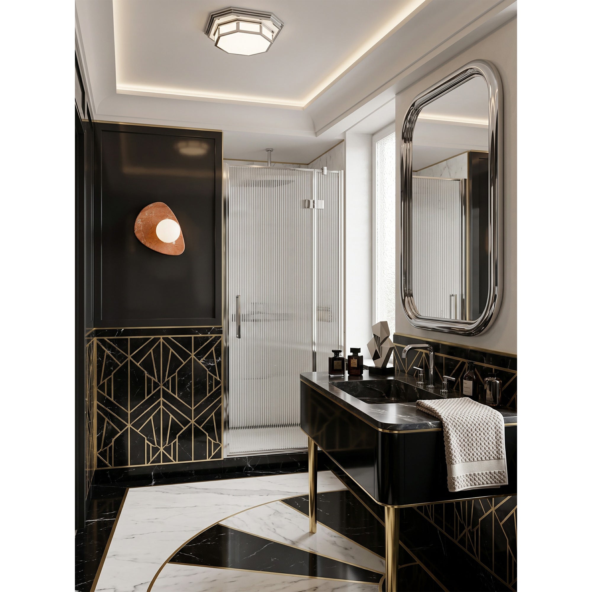 Petriva Marble Wall Sconce