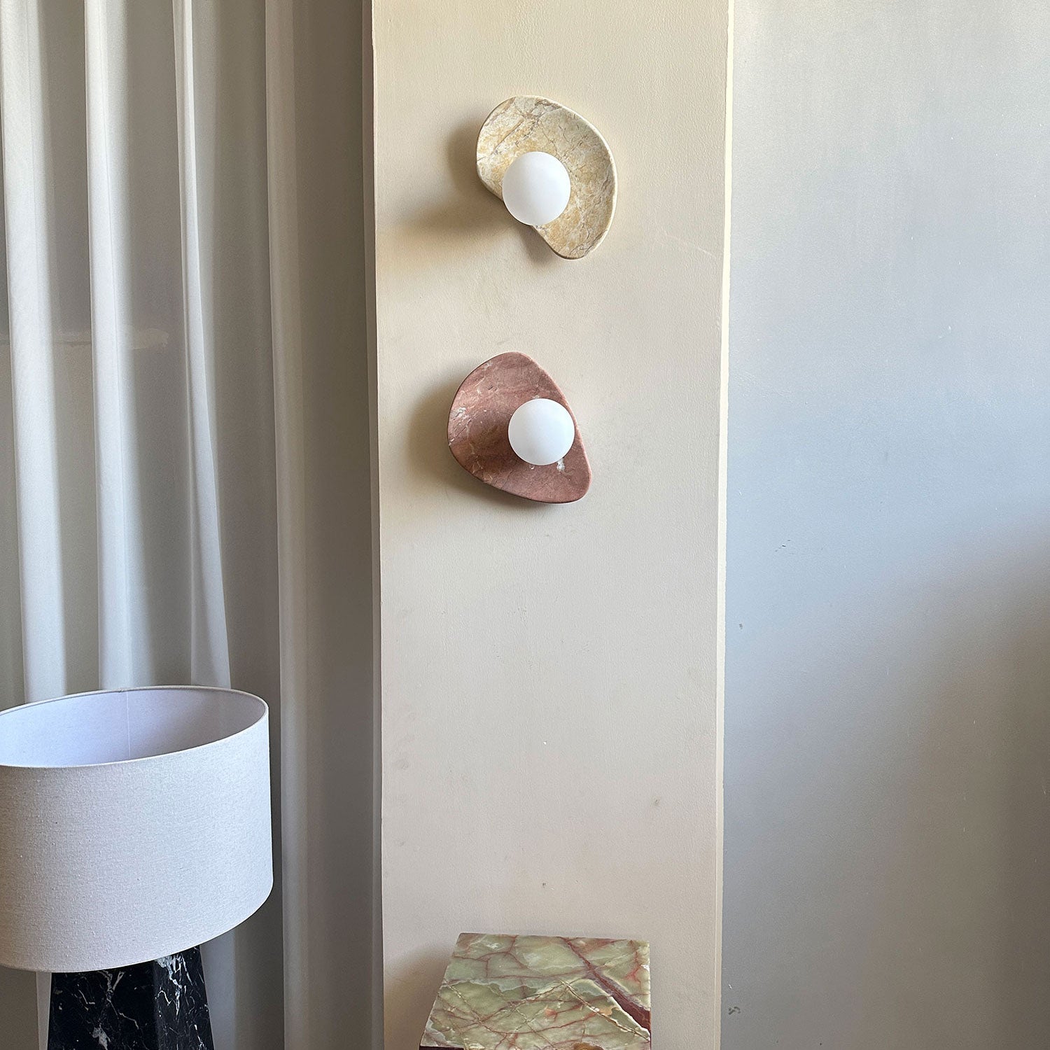 Petriva Marble Wall Sconce