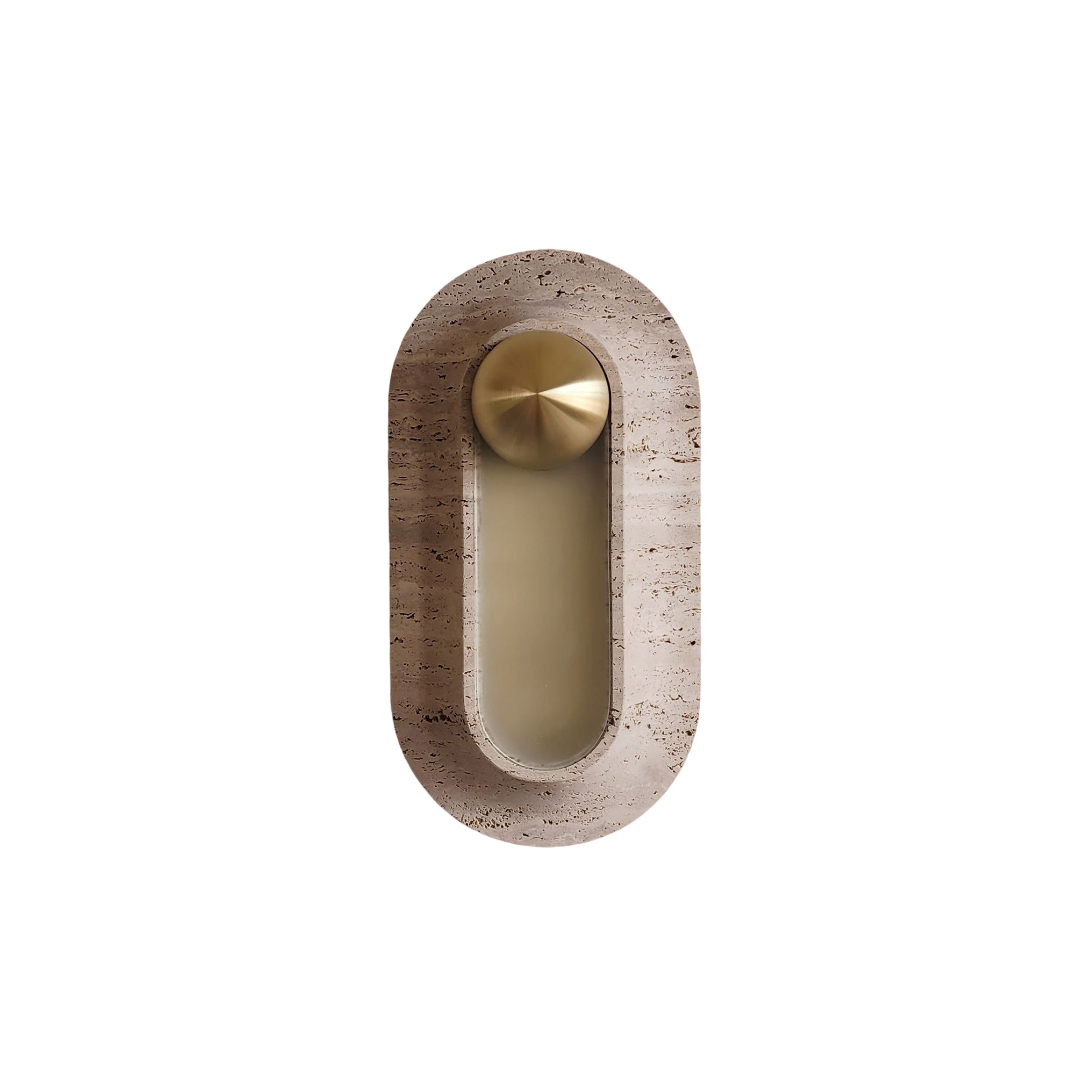 Pfaffikon Travertine Wall Sconce