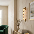 Load image into Gallery viewer, Pillar Alabaster Wall Sconce
