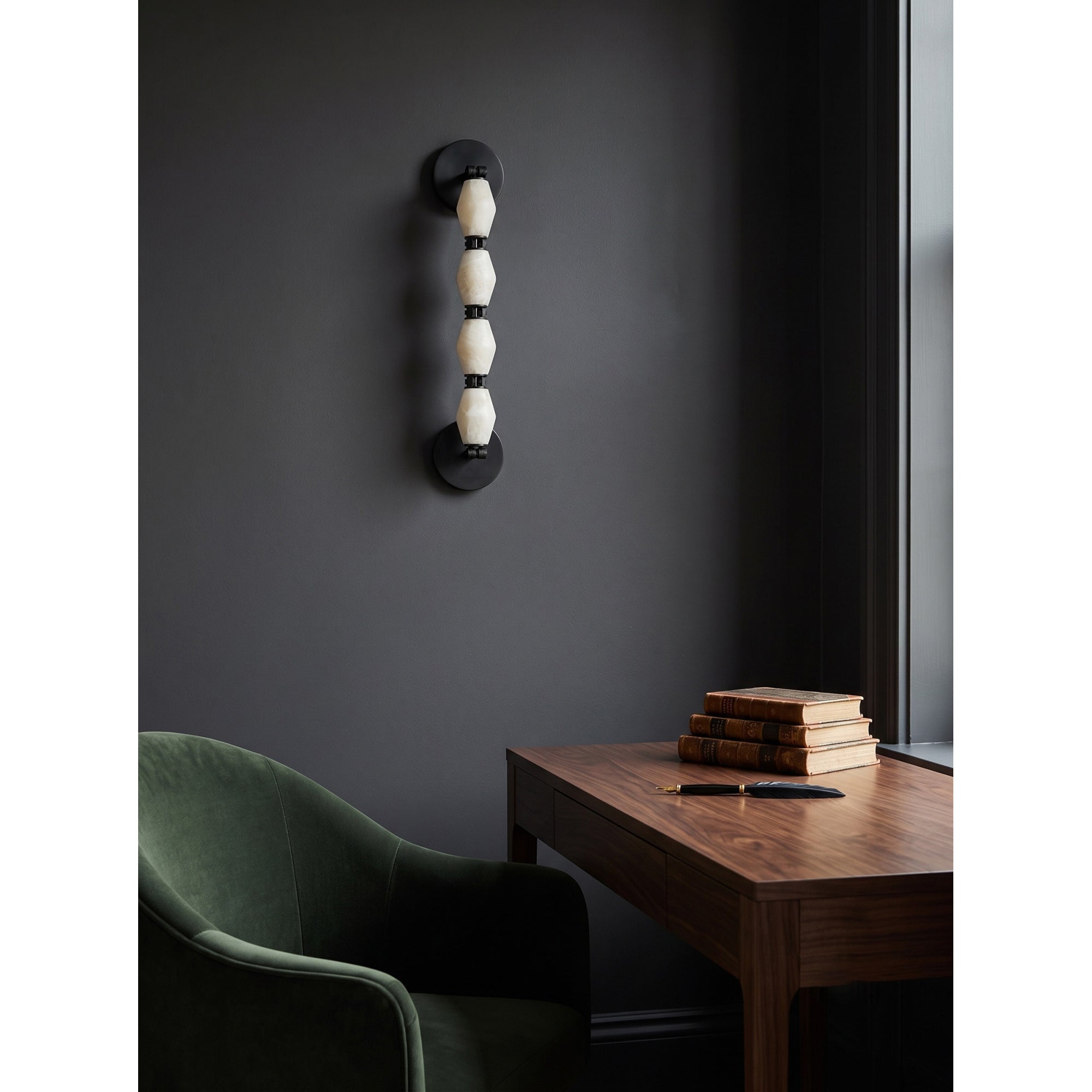 Pillar Alabaster Wall Sconce