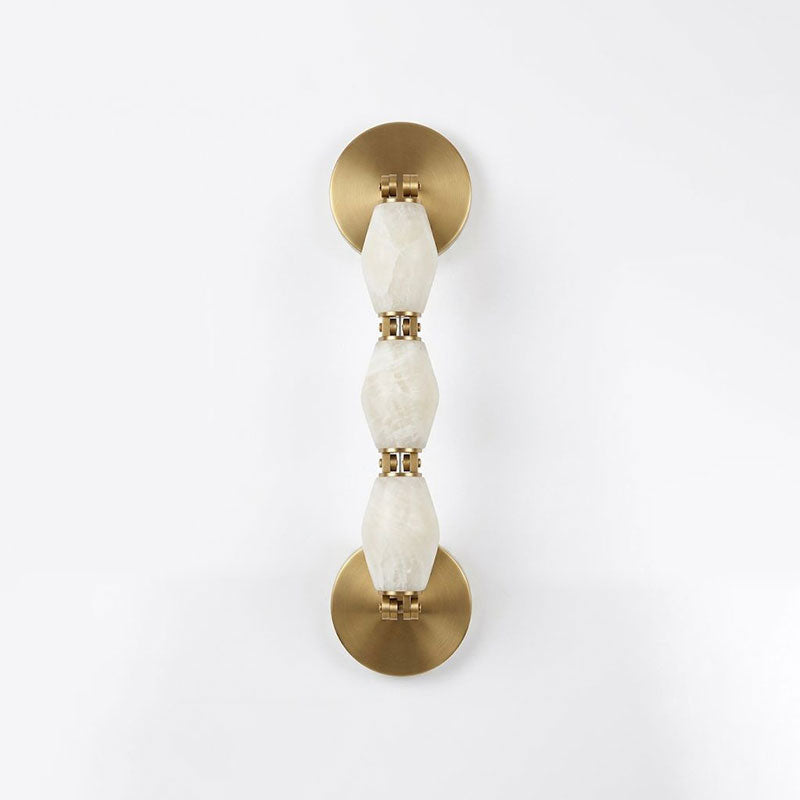 Pillar Alabaster Wall Sconce