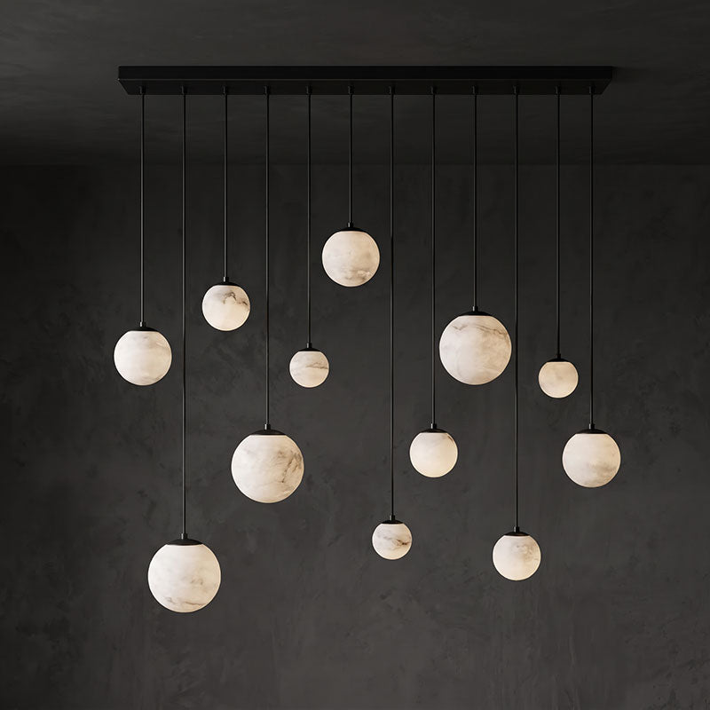 Pluvia Alabaster Cluster Chandelier