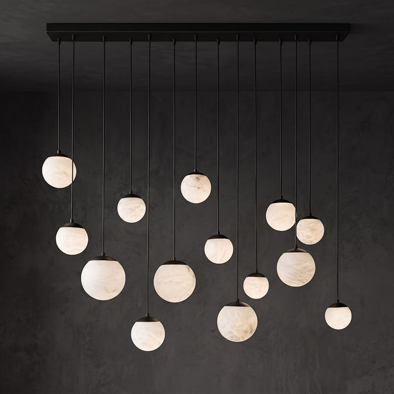 Pluvia Alabaster Cluster Chandelier