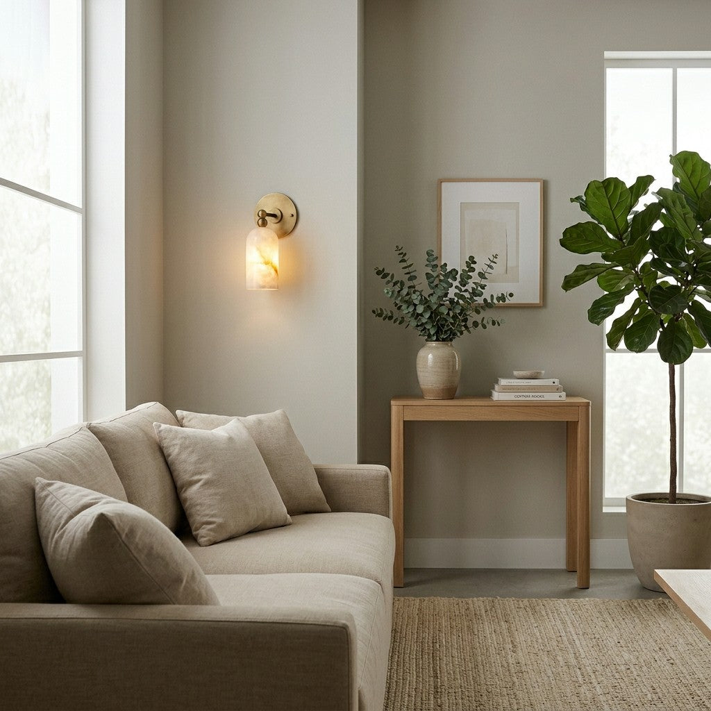 Pratt Alabaster Wall Sconce