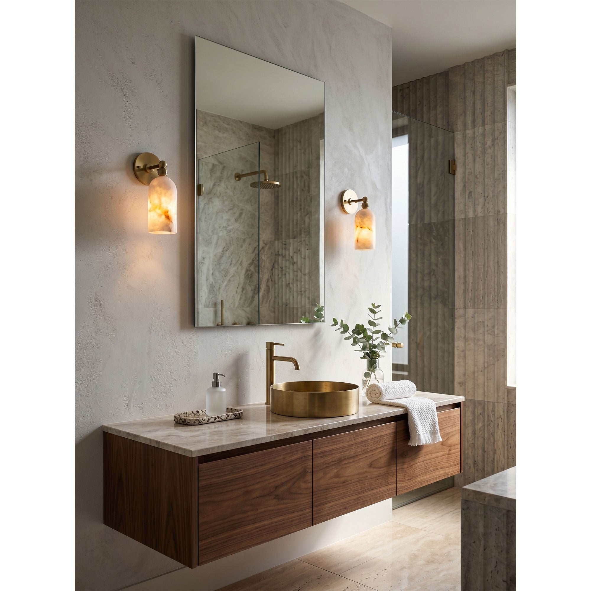 Pratt Alabaster Wall Sconce
