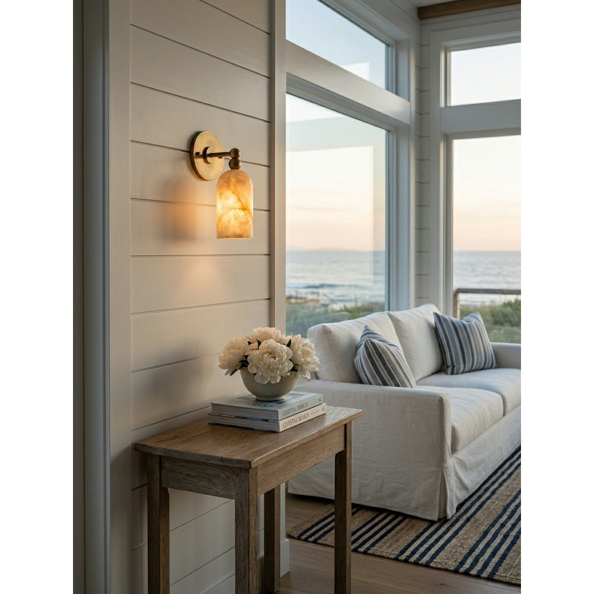 Pratt Alabaster Wall Sconce