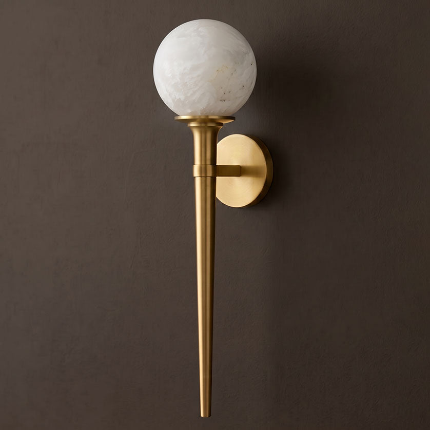 Aplique de pared Prescott Tail de alabastro