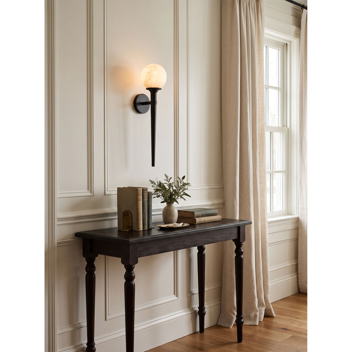 Aplique de pared Prescott Tail de alabastro