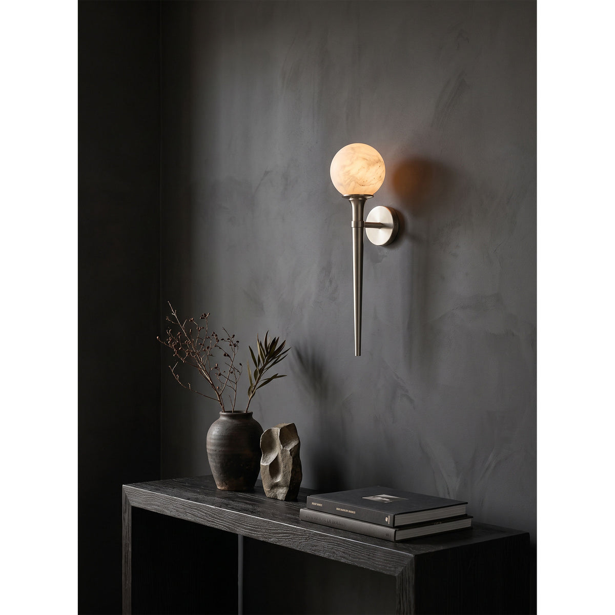 Aplique de pared Prescott Tail de alabastro