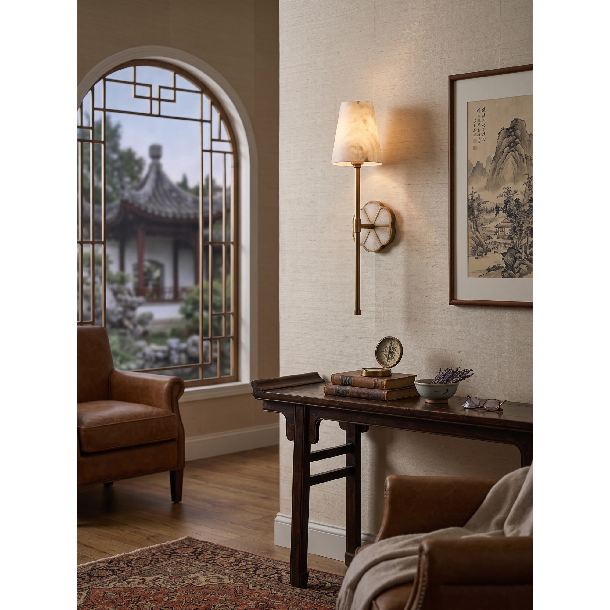 Ramona Alabaster Wall Sconce