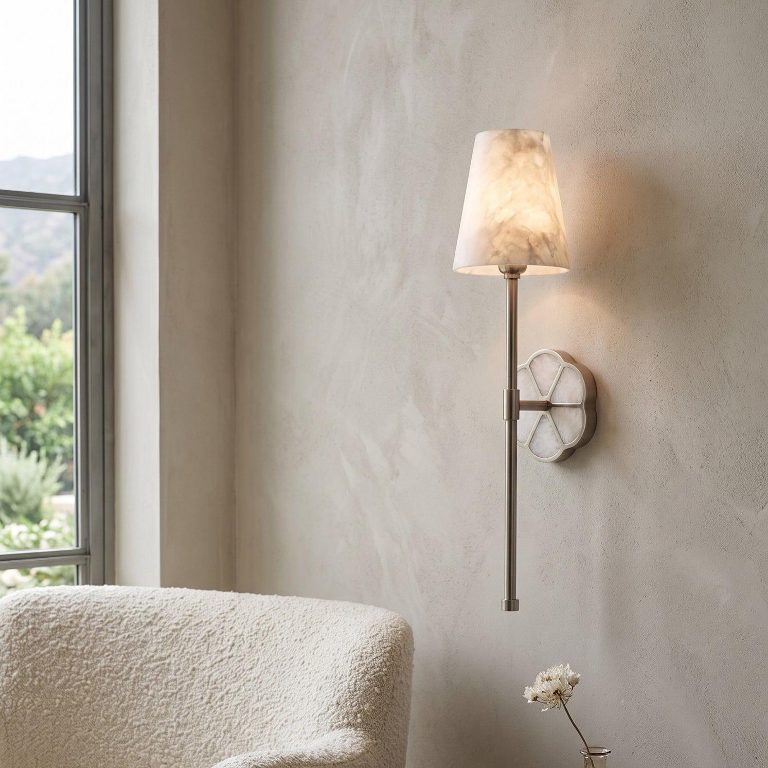 Ramona Alabaster Wall Sconce