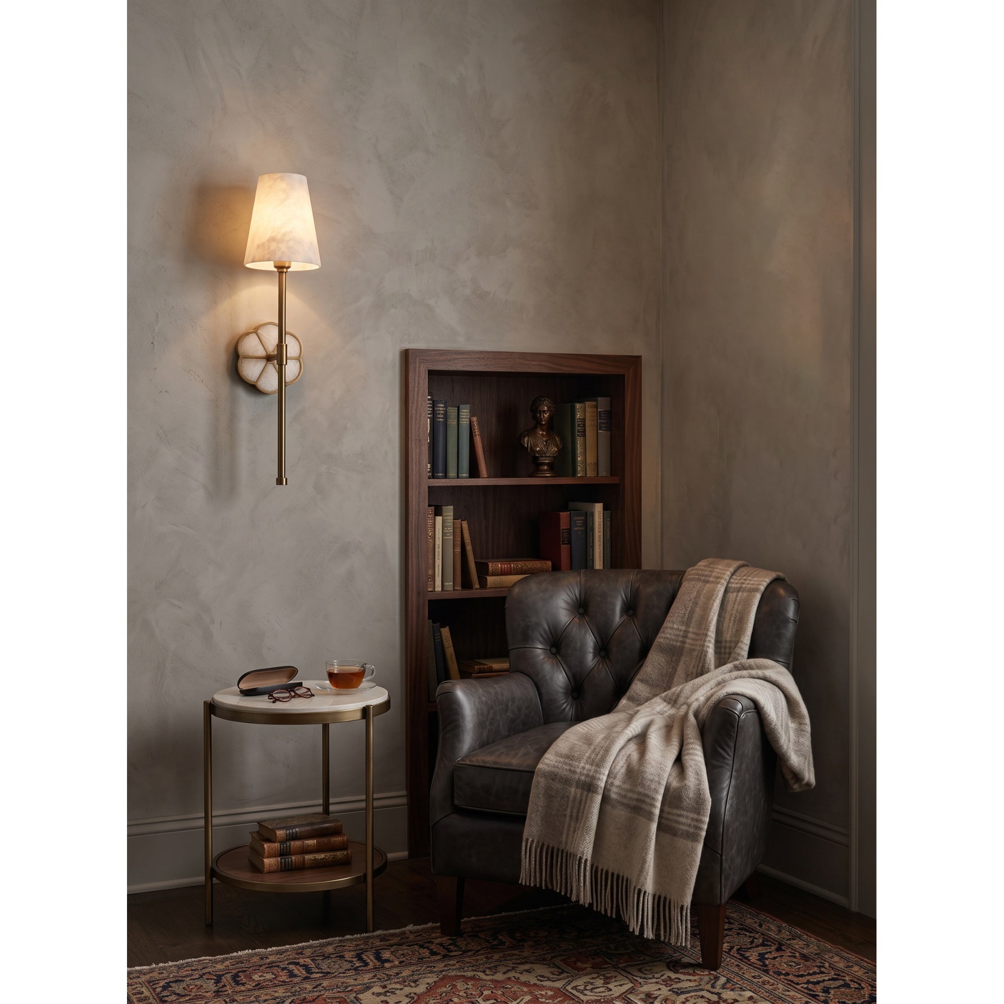 Ramona Alabaster Wall Sconce