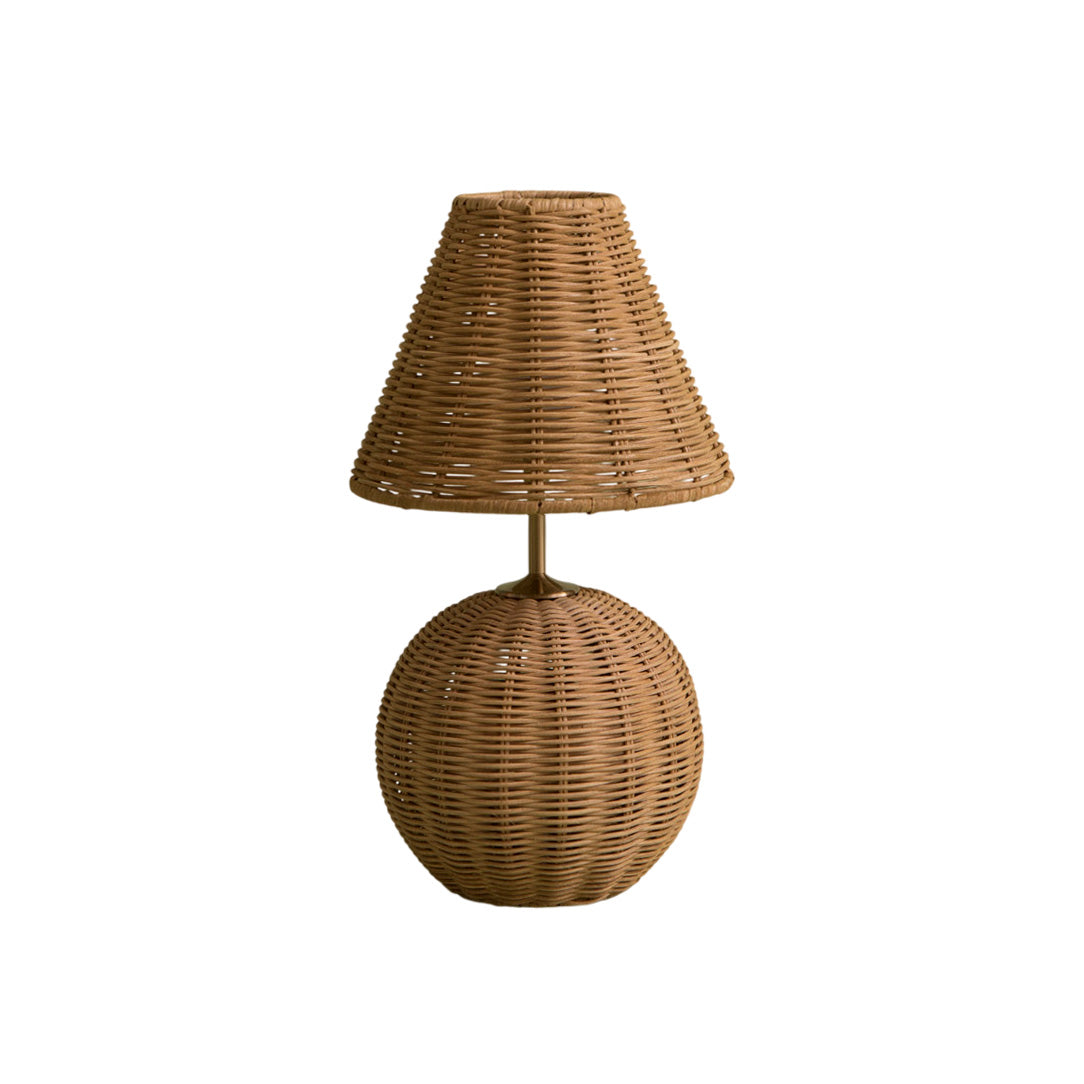 Rattan Ball Table Lamp