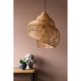 Load image into Gallery viewer, Rattan Spiral Shell Pendant Lamp
