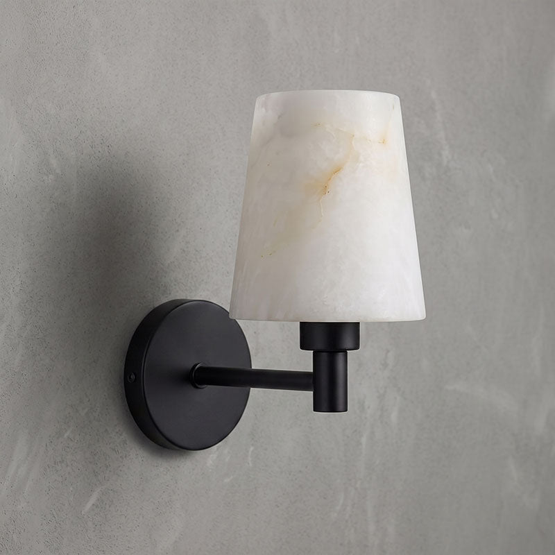 Rhodes Alabaster Short Wall Sconce