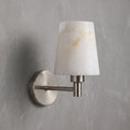 Load image into Gallery viewer, Rhodes Alabaster Short Wall Sconce
