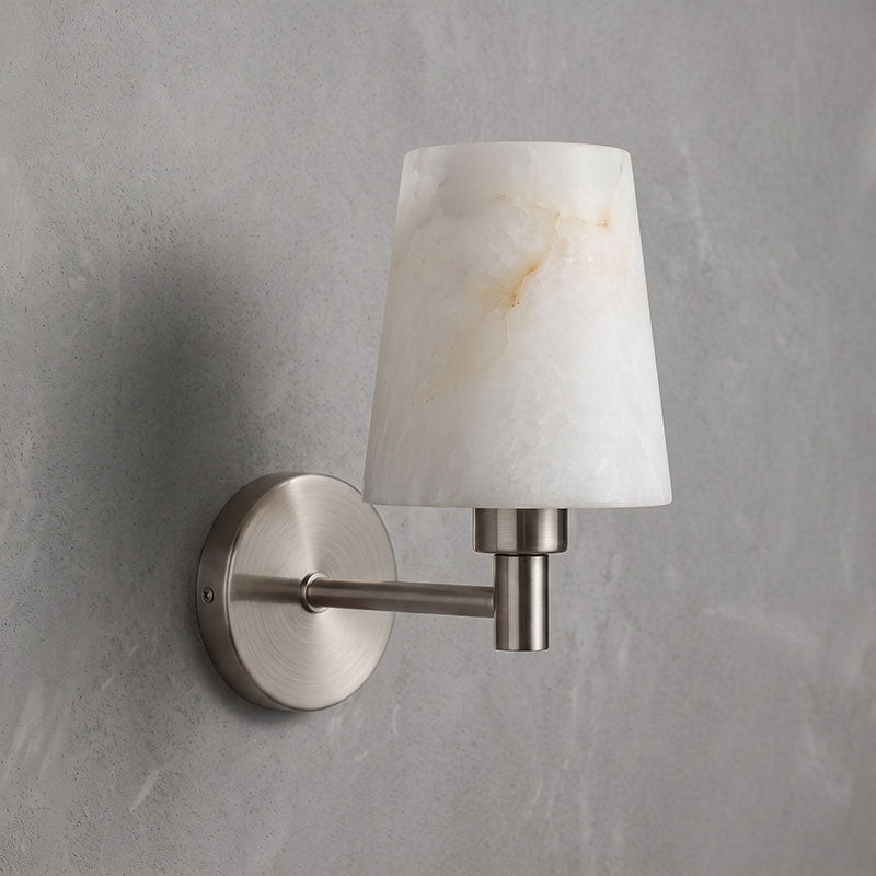 Rhodes Alabaster Short Wall Sconce