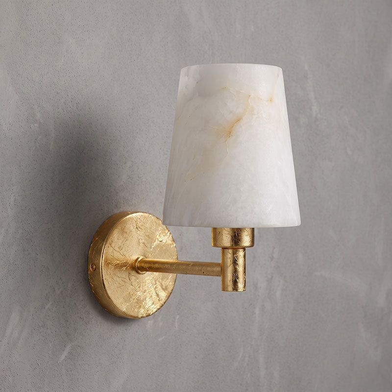 Rhodes Alabaster Short Wall Sconce
