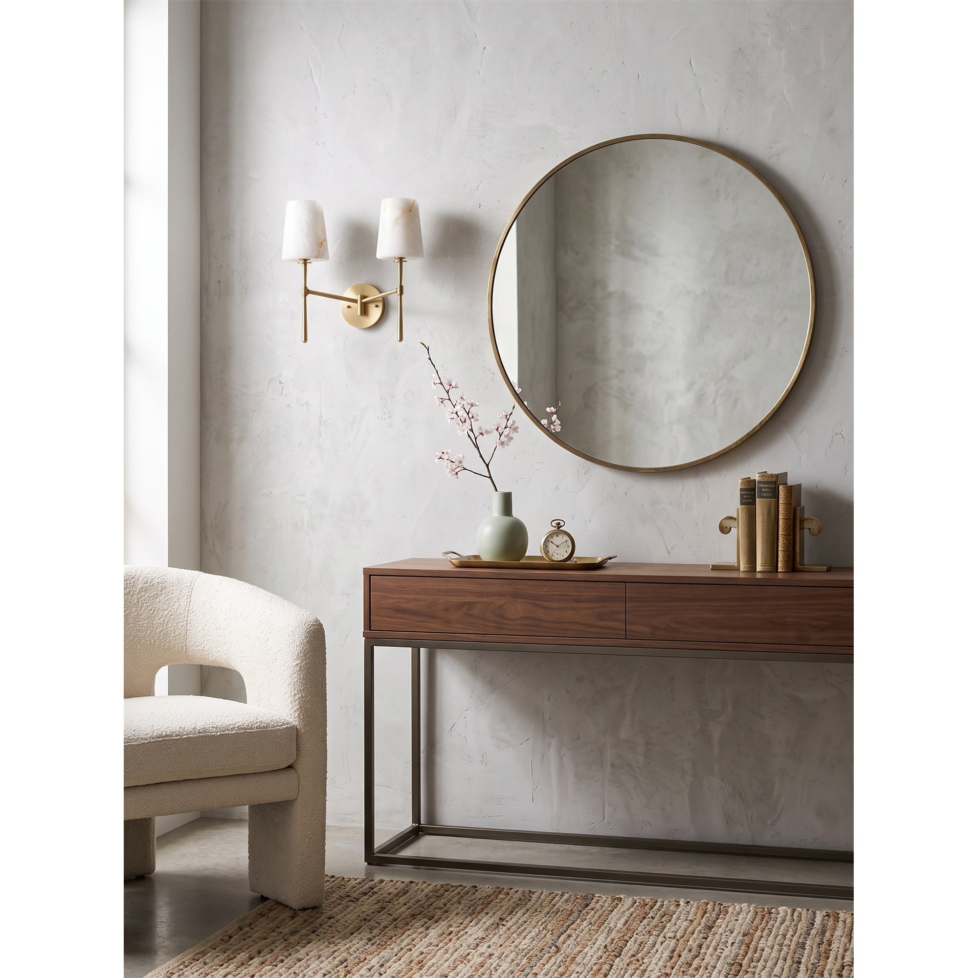 Rhodes Alabaster Wall Sconce