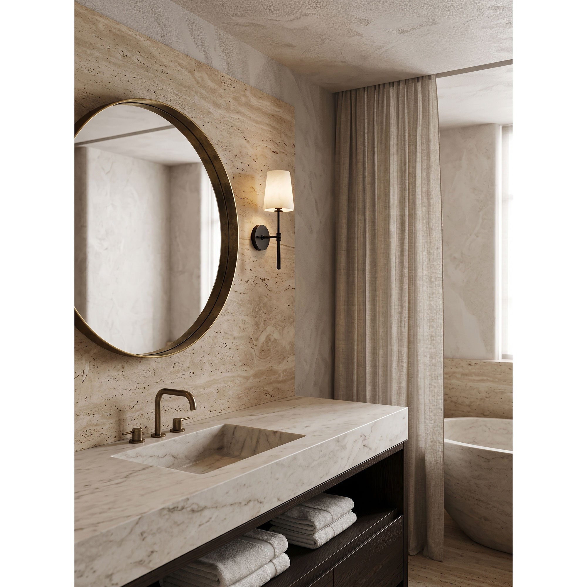 Rhodes Alabaster Wall Sconce