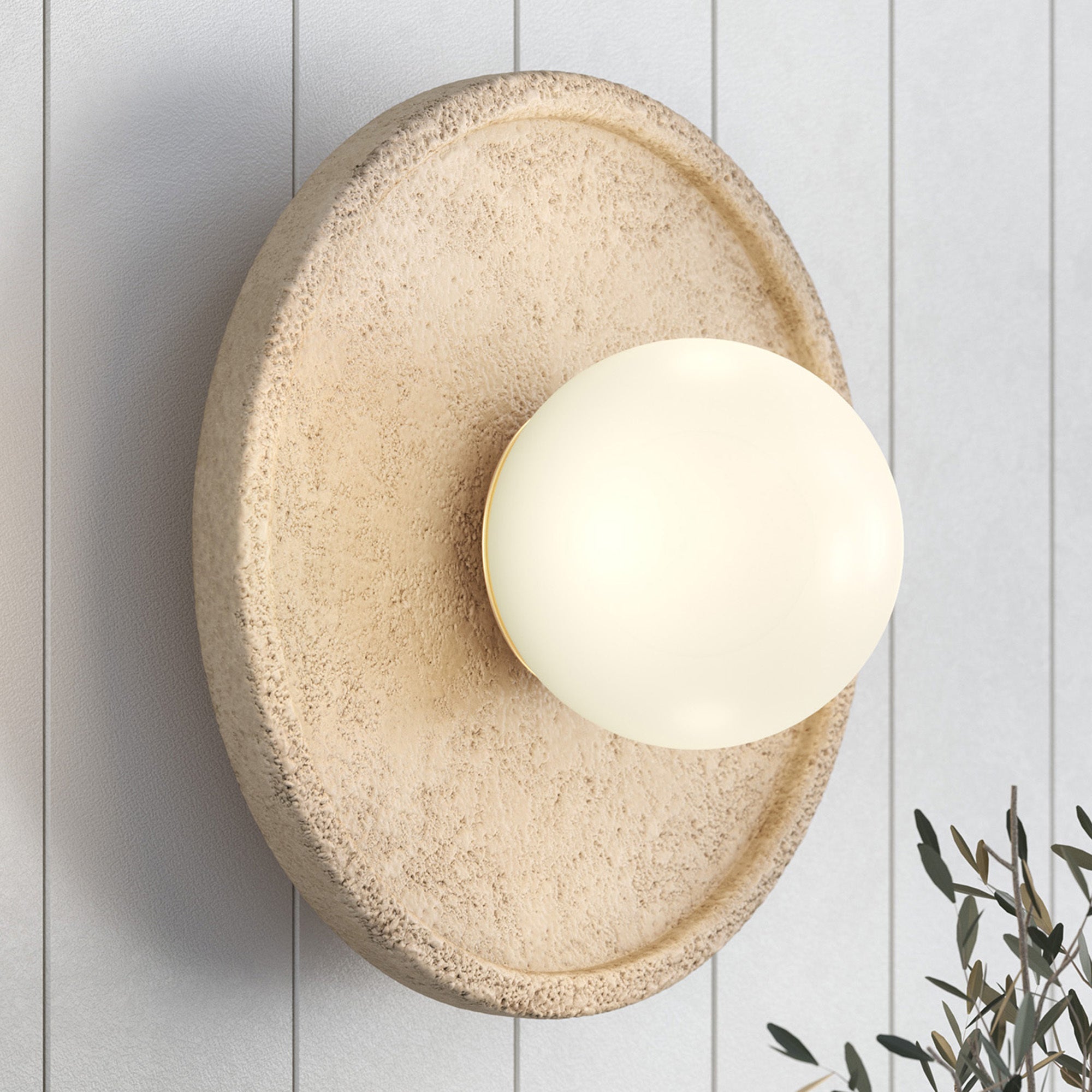 Riley Travertine Wall Sconce