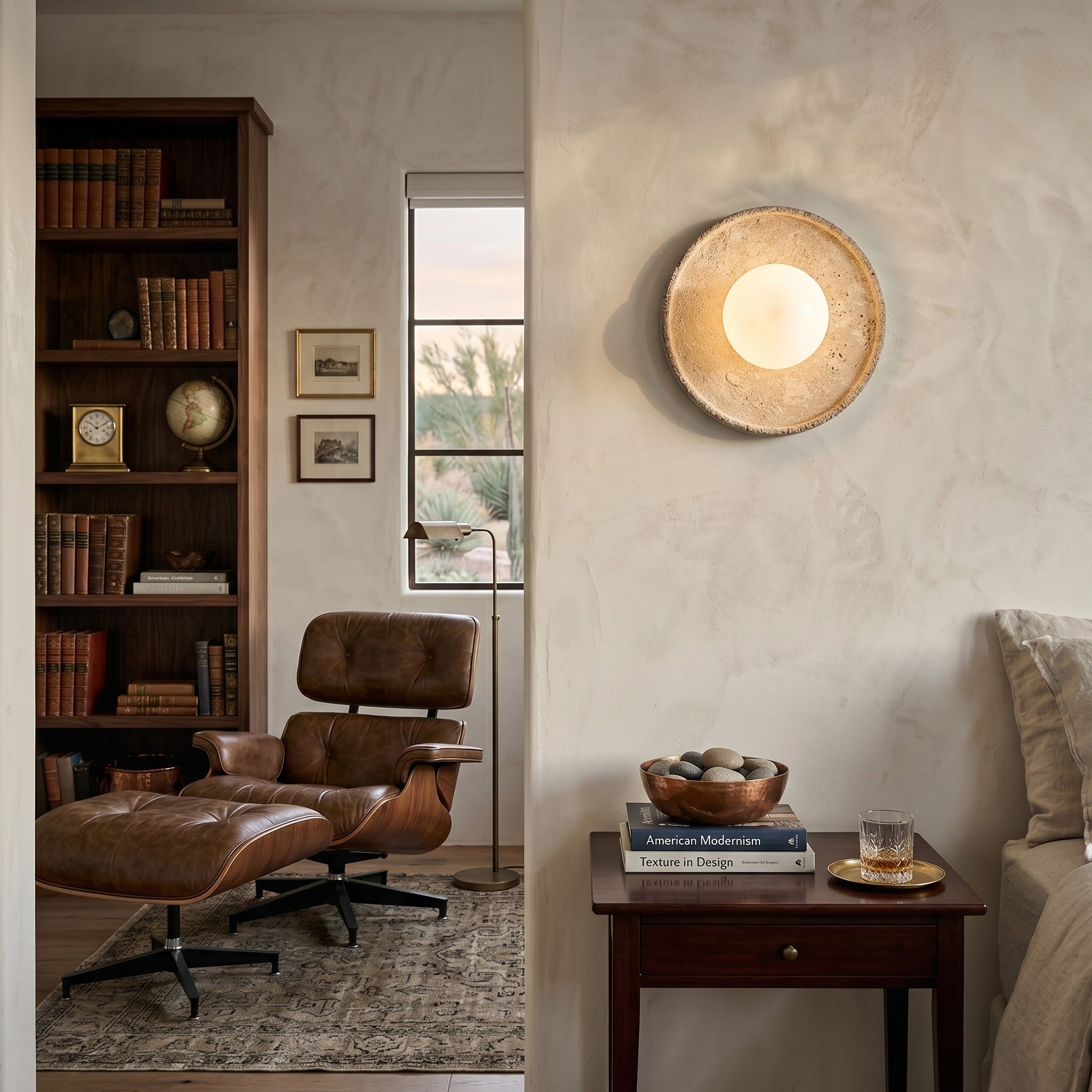 Riley Travertine Wall Sconce