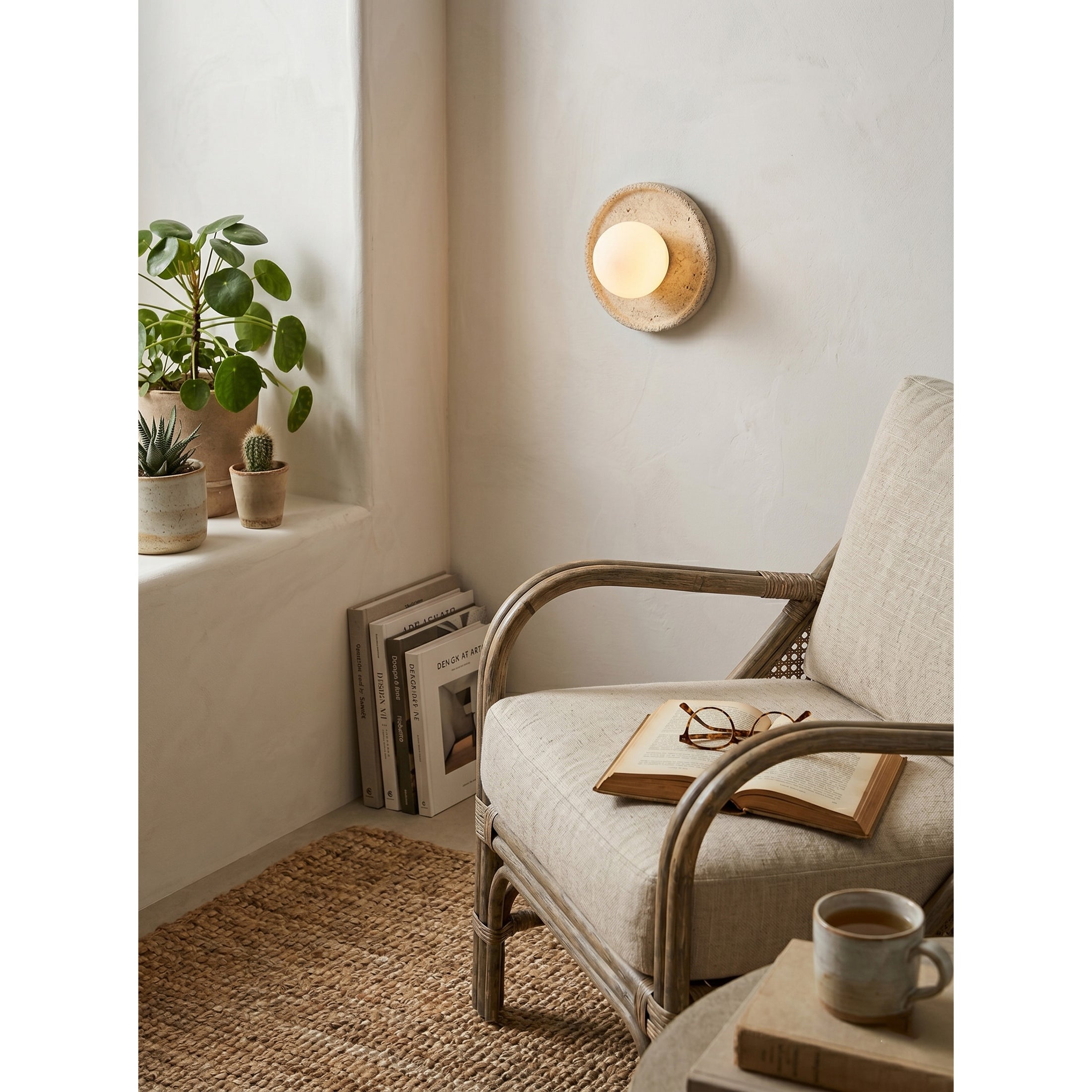 Riley Travertine Wall Sconce