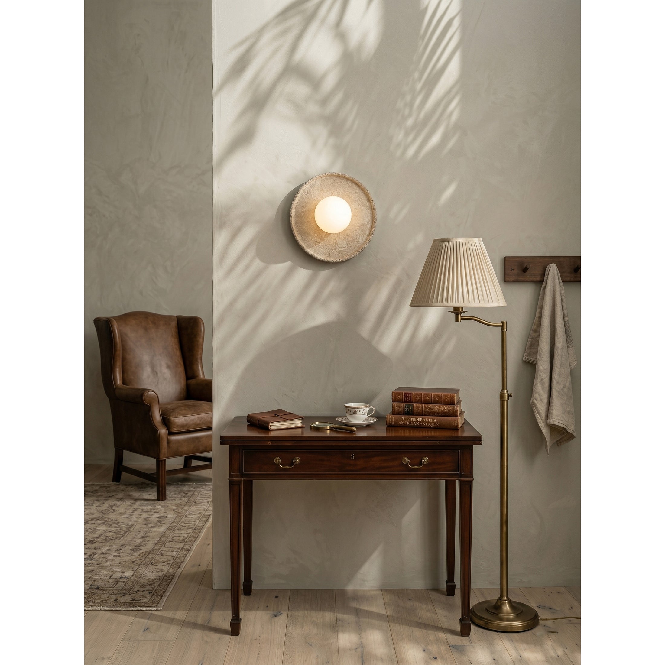 Riley Travertine Wall Sconce