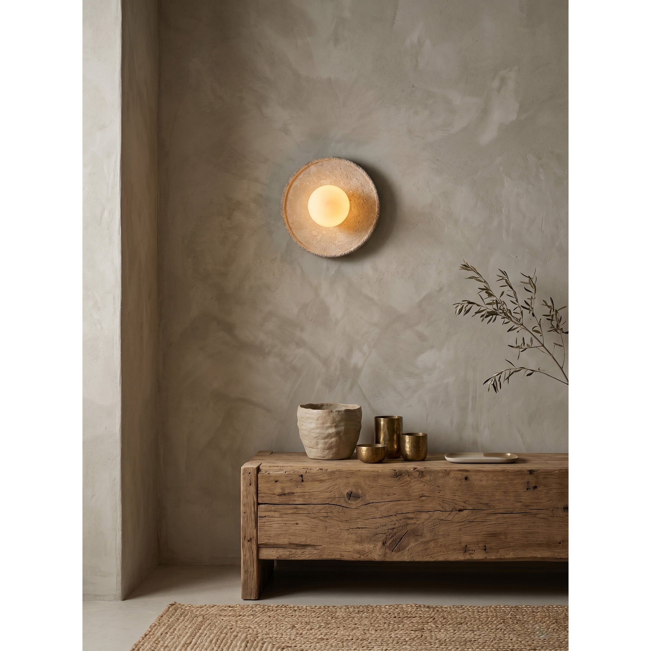 Riley Travertine Wall Sconce