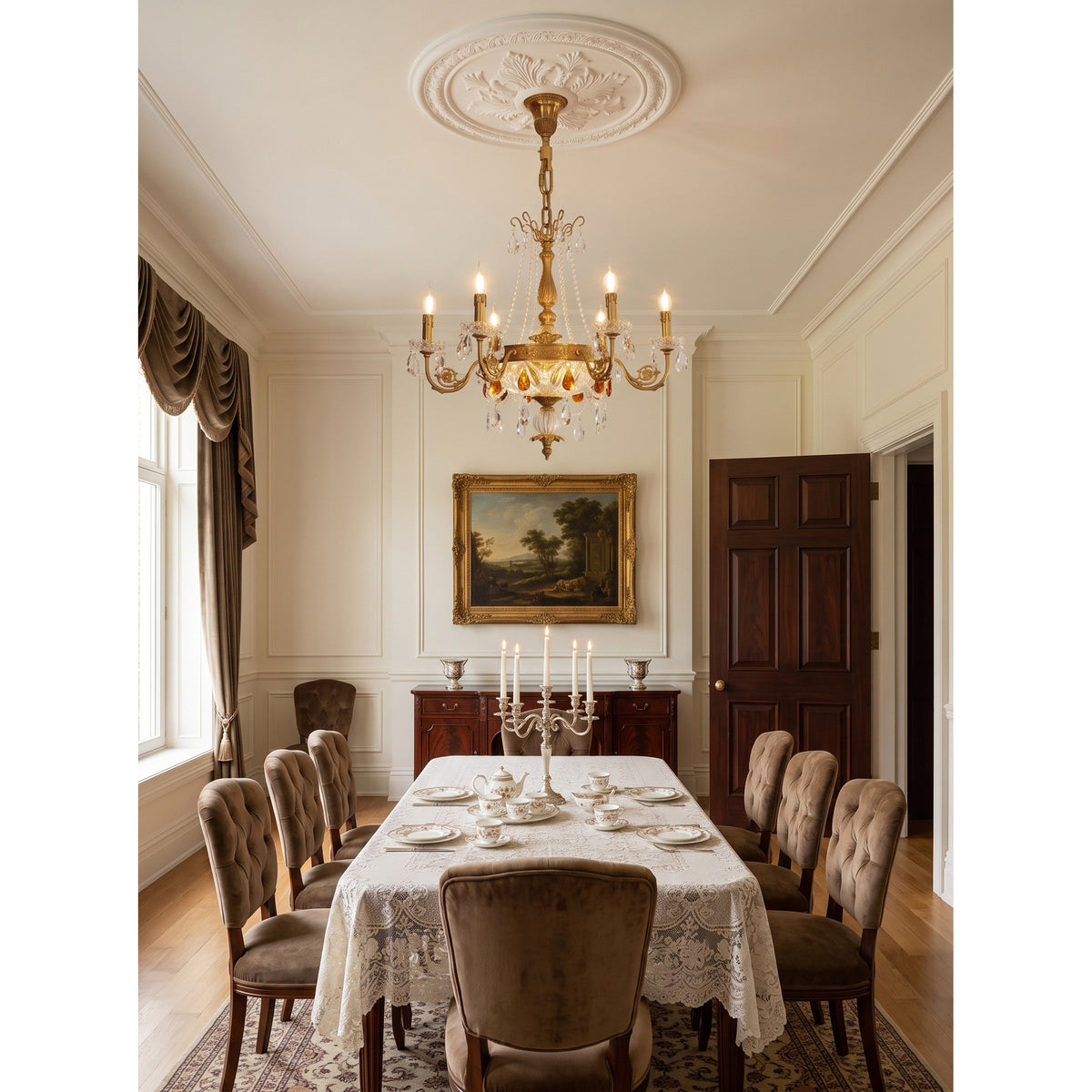 Rochester Crystal Bowl Chandelier