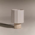 Load image into Gallery viewer, Roma Dodecagon Travertine Table Lamp

