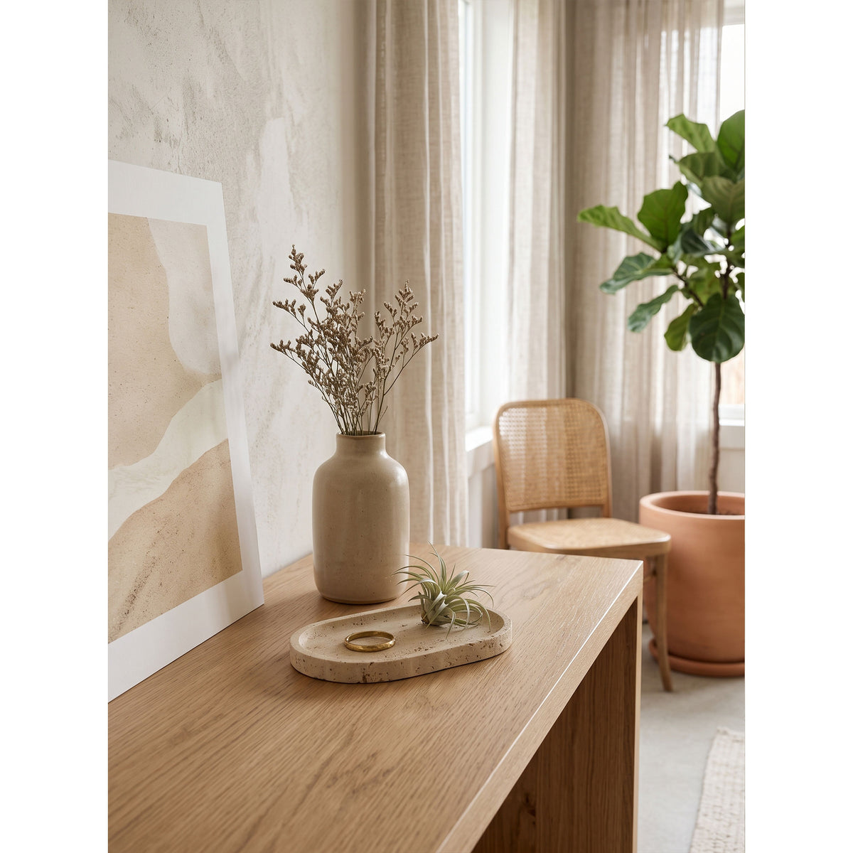 Sahara Travertine Tray