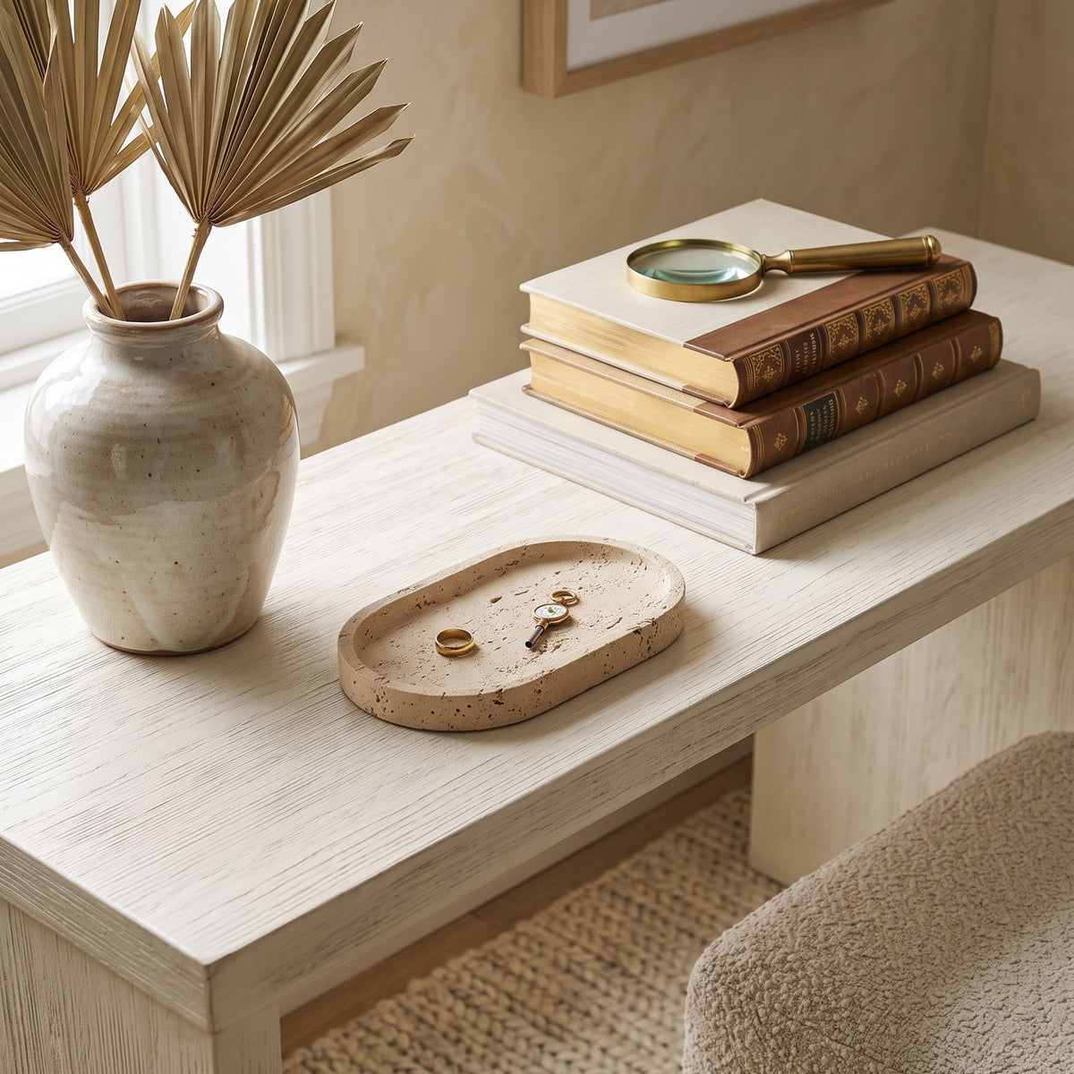 Sahara Travertine Tray